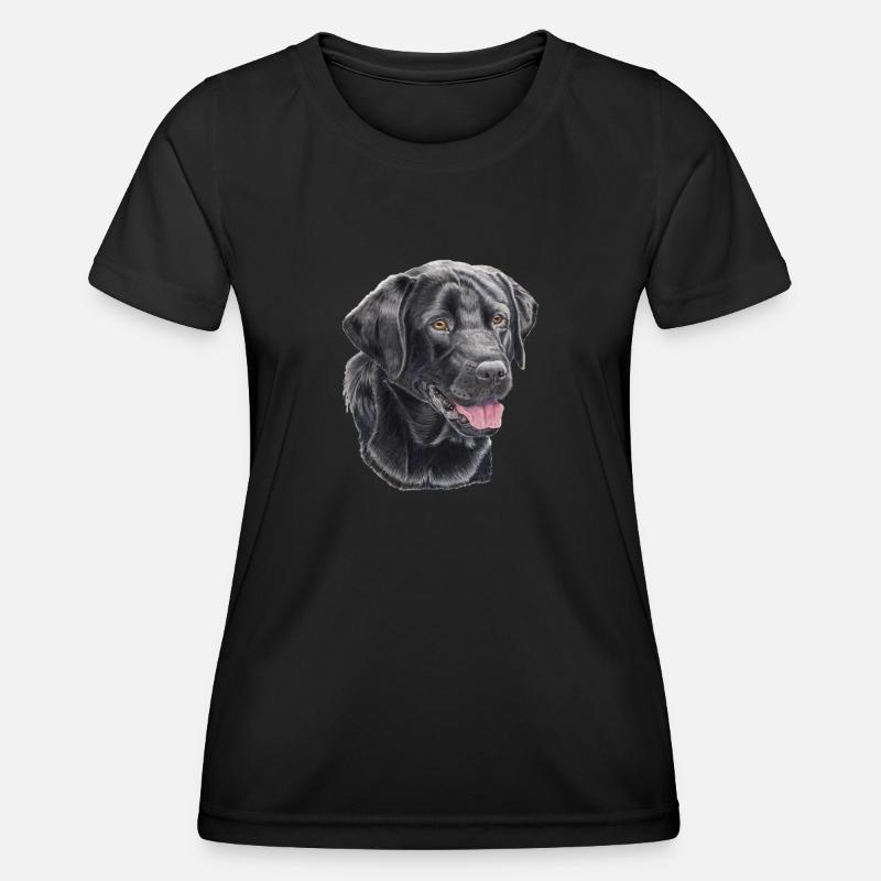 labrador retriever black P - Women's Functional T-Shirt - black