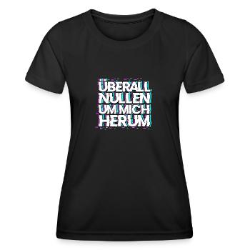Informatiker Programmierer Computer Cloud Internet - Frauen Funktions-T-Shirt - Schwarz - Vorne - AI Model Female 172 light (172cm)