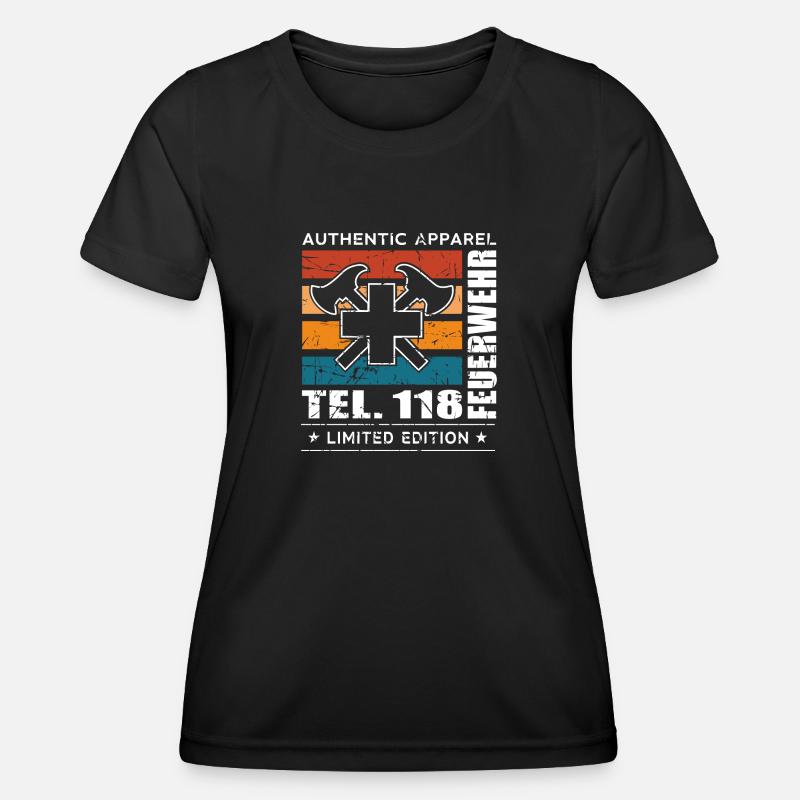 Fire brigade - Women's Functional T-Shirt - black