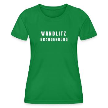 Wandlitz⁠ Brandenburg - Frauen Funktions-T-Shirt - Kelly Green - Vorne - AI Model Female 172 dark (172cm)