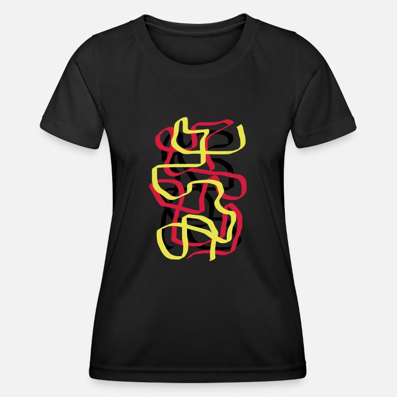 Abstract Motiv3 - Women's Functional T-Shirt - black