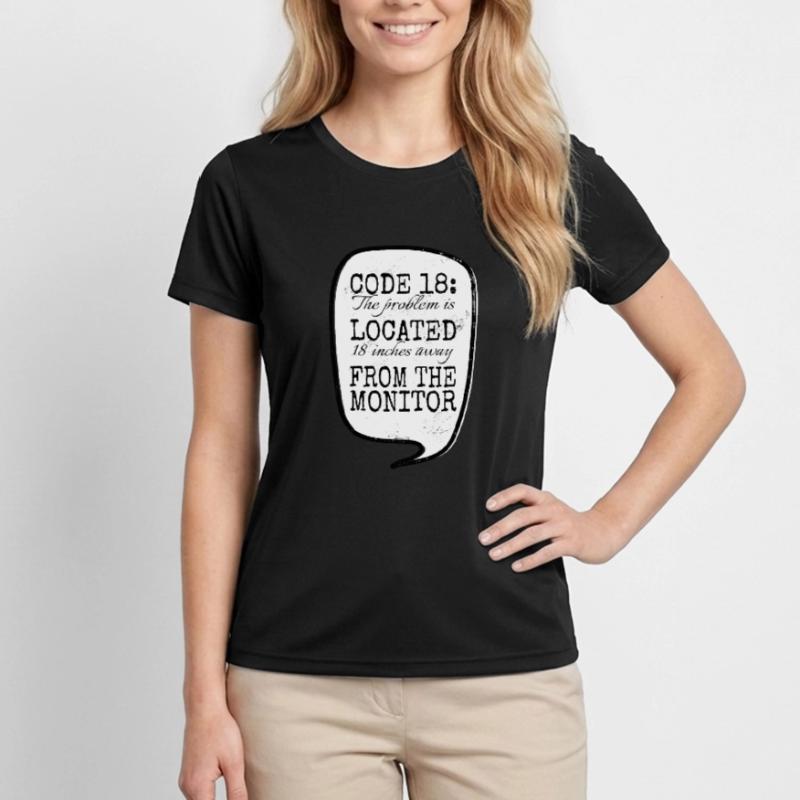Informatique Cool Coding Fingers Hacking Blagues T-shirt sport Femme