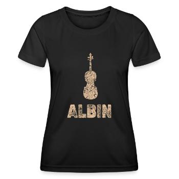 Cello Violin Viola Orchestra Albin - Women's Functional T-Shirt - black - Front - AI Model Female 172 light (172cm)