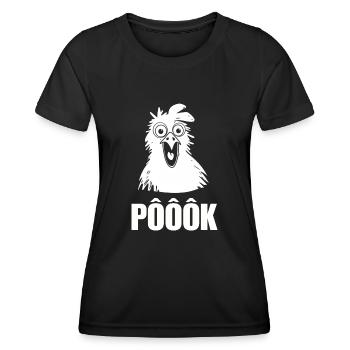 Chicken surprise - Women's Functional T-Shirt - black - Front - AI Model Female 172 light (172cm)