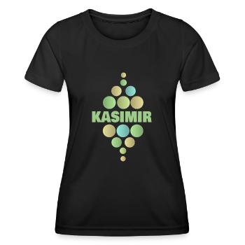 Vorname Kasimir - Frauen Funktions-T-Shirt - Schwarz - Vorne - AI Model Female 172 light (172cm)