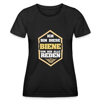 Gift for Bee - Women's Functional T-Shirt - black - Front - AI Model Female 172 light (172cm)