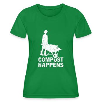 Fermier Cadeau Dire Farmer Vie Rurale - T-shirt sport Femme - vert - Devant - AI Model Female 172 dark (172cm)