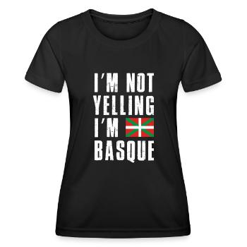 Euskara Euskal Herria Baskenland Spanien Basco - Frauen Funktions-T-Shirt - Schwarz - Vorne - AI Model Female 172 light (172cm)