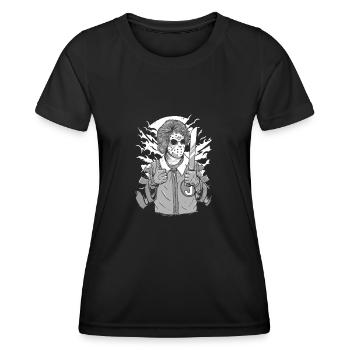 Clown Killer / Halloween (0015) - Women's Functional T-Shirt - black - Front - AI Model Female 172 light (172cm)