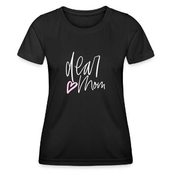 Chère maman - T-shirt sport Femme - noir - Devant - AI Model Female 172 light (172cm)