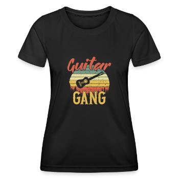 Guitar Gang / Gitarre - Frauen Funktions-T-Shirt - Schwarz - Vorne - AI Model Female 172 light (172cm)