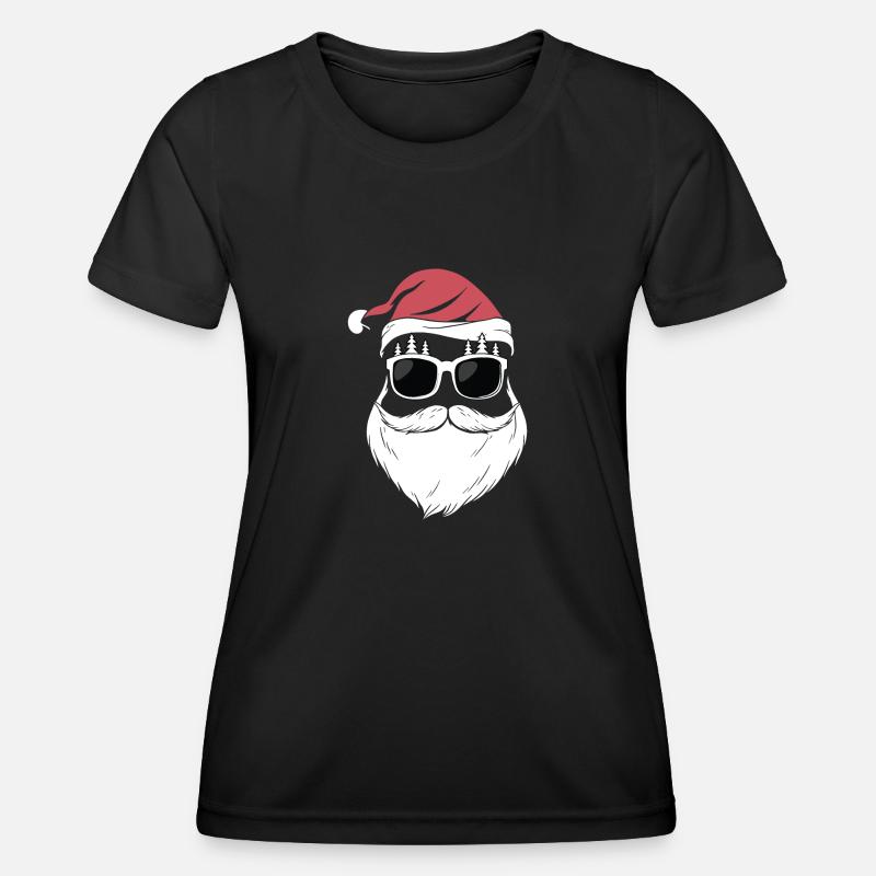 Super Cool Santa Claus - Women's Functional T-Shirt - black