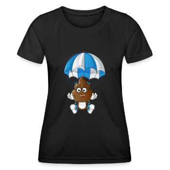 parachute - Women's Functional T-Shirt - black - Front - AI Model Female 172 light (172cm)