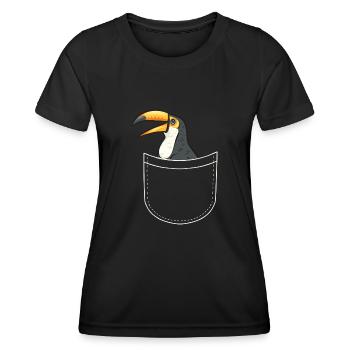 Toucan Bird Rainforest - Women's Functional T-Shirt - black - Front - AI Model Female 172 light (172cm)