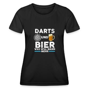 Fisch Fischer Angler angeln Geschenk - Frauen Funktions-T-Shirt - Schwarz - Vorne - AI Model Female 172 light (172cm)