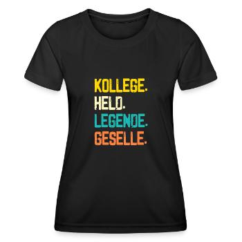 Geselle 2023 Geselle Geselle bestanden Geschenk - Frauen Funktions-T-Shirt - Schwarz - Vorne - AI Model Female 172 light (172cm)