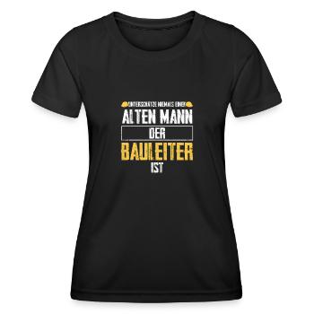 Bauleiter Bauaufsicht Bauleitung Geschenk - Frauen Funktions-T-Shirt - Schwarz - Vorne - AI Model Female 172 light (172cm)