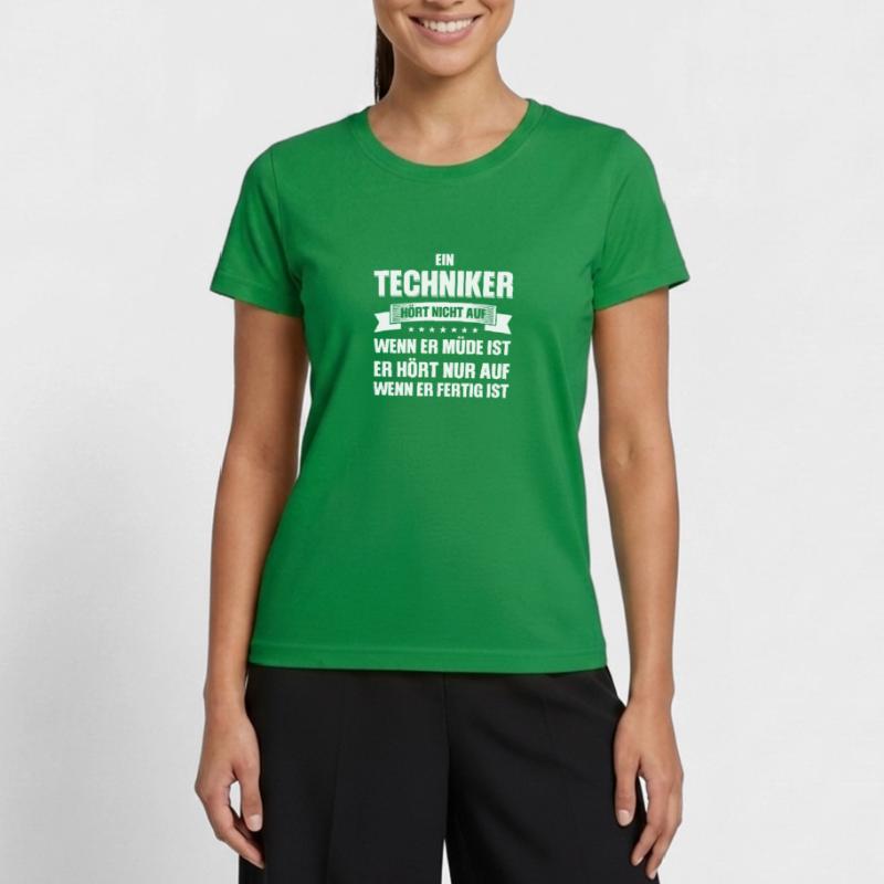 Techniker Beruf Technik Geschenk Frauen Funktions-T-Shirt