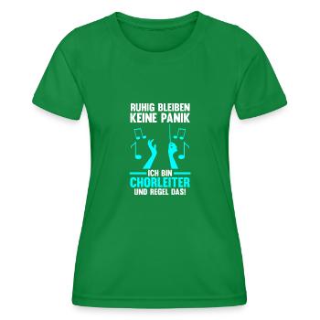 Chorleiter Beruf Dirigent Geschenk - Frauen Funktions-T-Shirt - Kelly Green - Vorne - AI Model Female 172 dark (172cm)