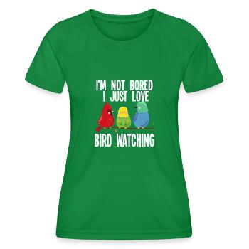 Vogelbeobachtung Vögel Vogelgeschenk - Frauen Funktions-T-Shirt - Kelly Green - Vorne - AI Model Female 172 dark (172cm)