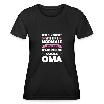 Oma Großmutter Großeltern Geschenk - Frauen Funktions-T-Shirt - Schwarz - Vorne - AI Model Female 172 light (172cm)