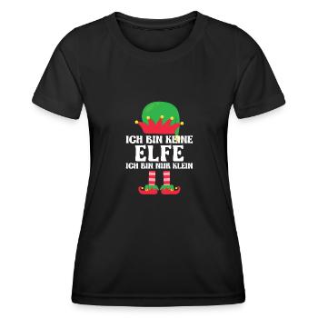 Weihnachten Elfe Elfen Geschenk - Frauen Funktions-T-Shirt - Schwarz - Vorne - AI Model Female 172 light (172cm)