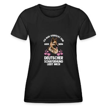 Hund Hundebesitzer Hund Hundebesitzer Geschenk - Frauen Funktions-T-Shirt - Schwarz - Vorne - AI Model Female 172 light (172cm)