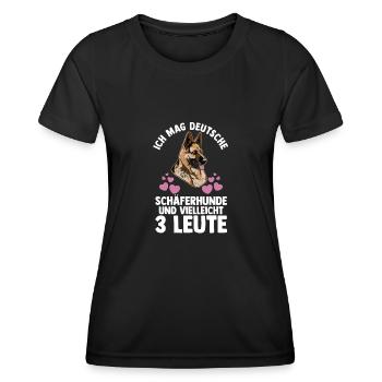 Hund Hundebesitzer Hund Hundebesitzer Geschenk - Frauen Funktions-T-Shirt - Schwarz - Vorne - AI Model Female 172 light (172cm)