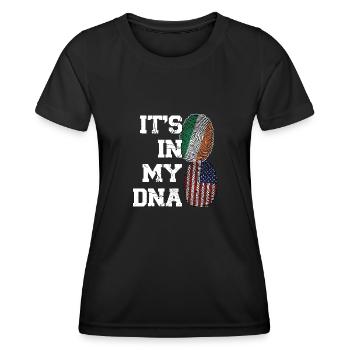 Irland Irisch Irische Wurzeln Geschenk - Frauen Funktions-T-Shirt - Schwarz - Vorne - AI Model Female 172 light (172cm)