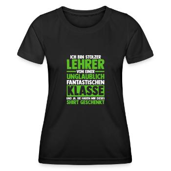 Lehrer Beruf Schullehrer Geschenk - Frauen Funktions-T-Shirt - Schwarz - Vorne - AI Model Female 172 light (172cm)