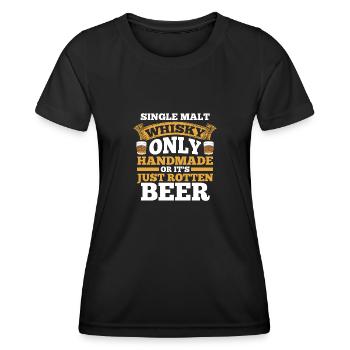 Whisky Alkohol Whiskyliebhaber Geschenk - Frauen Funktions-T-Shirt - Schwarz - Vorne - AI Model Female 172 light (172cm)