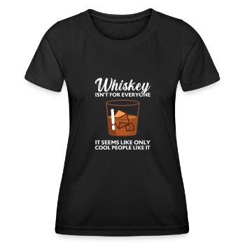 Whiskey trinken Whiskey trinken Whiskey Geschenk - Frauen Funktions-T-Shirt - Schwarz - Vorne - AI Model Female 172 light (172cm)