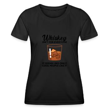 Whiskey trinken Whiskey trinken Whiskey Geschenk - Frauen Funktions-T-Shirt - Schwarz - Vorne - AI Model Female 172 light (172cm)