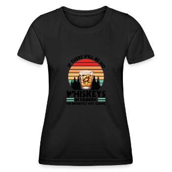 Whiskey trinken Whiskey trinken Whiskey Geschenk - Frauen Funktions-T-Shirt - Schwarz - Vorne - AI Model Female 172 light (172cm)