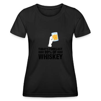 Whiskey trinken Whiskey trinken Whiskey Geschenk - Frauen Funktions-T-Shirt - Schwarz - Vorne - AI Model Female 172 light (172cm)