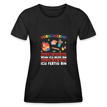 Vorschule Abschluss Vorschulkind Geschenk - Frauen Funktions-T-Shirt - Schwarz - Vorne - AI Model Female 172 light (172cm)