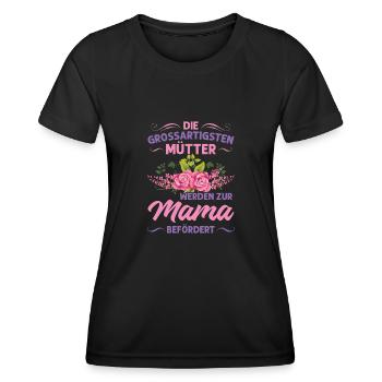 Mutter Mama Tochter Geschenk - Frauen Funktions-T-Shirt - Schwarz - Vorne - AI Model Female 172 light (172cm)