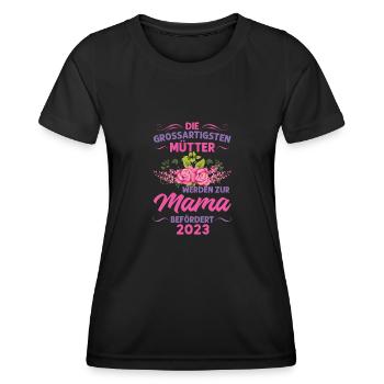 Mutter Mama Tochter Geschenk - Frauen Funktions-T-Shirt - Schwarz - Vorne - AI Model Female 172 light (172cm)