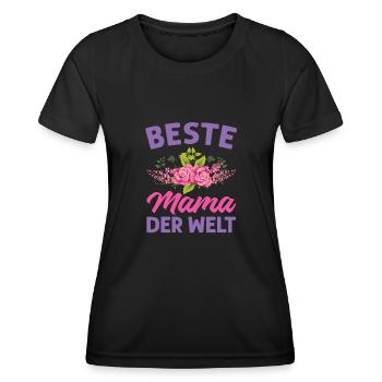 Mutter Mama Tochter Geschenk - Frauen Funktions-T-Shirt - Schwarz - Vorne - AI Model Female 172 light (172cm)
