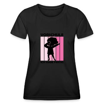 Vorschule Dabbing Vorschulkind Geschenk - Frauen Funktions-T-Shirt - Schwarz - Vorne - AI Model Female 172 light (172cm)