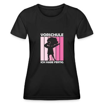 Vorschule Dabbing Vorschüler Geschenk - Frauen Funktions-T-Shirt - Schwarz - Vorne - AI Model Female 172 light (172cm)
