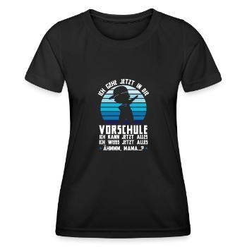 Vorschule Dabbing Vorschüler Geschenk - Frauen Funktions-T-Shirt - Schwarz - Vorne - AI Model Female 172 light (172cm)