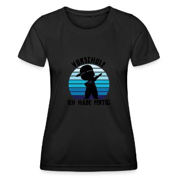 Vorschule Dabbing Vorschulkind Geschenk - Frauen Funktions-T-Shirt - Schwarz - Vorne - AI Model Female 172 light (172cm)