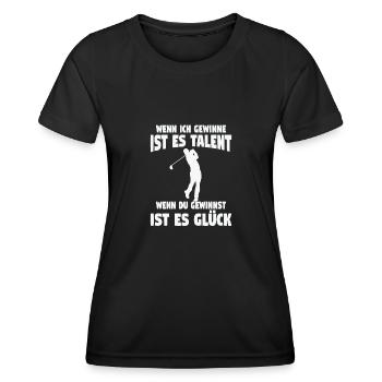 Golfspieler Sport Golfspiel Geschenk - Frauen Funktions-T-Shirt - Schwarz - Vorne - AI Model Female 172 light (172cm)