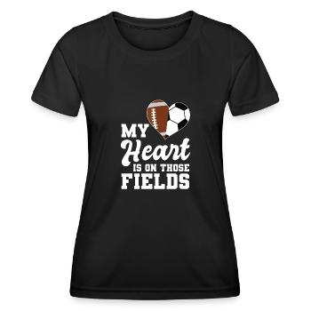 baller fussball baller Geschenk - Frauen Funktions-T-Shirt - Schwarz - Vorne - AI Model Female 172 light (172cm)