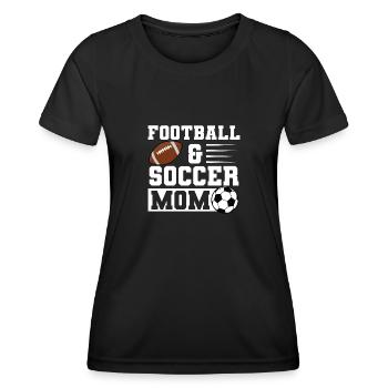 baller fussball baller Geschenk - Frauen Funktions-T-Shirt - Schwarz - Vorne - AI Model Female 172 light (172cm)