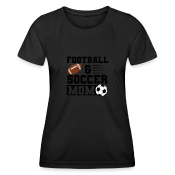 baller fussball baller Geschenk - Frauen Funktions-T-Shirt - Schwarz - Vorne - AI Model Female 172 light (172cm)
