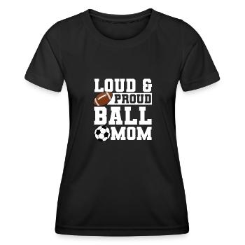 baller fussball baller Geschenk - Frauen Funktions-T-Shirt - Schwarz - Vorne - AI Model Female 172 light (172cm)