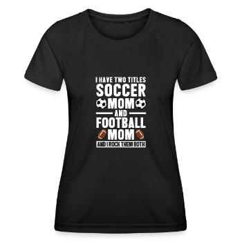 baller fussball baller Geschenk - Frauen Funktions-T-Shirt - Schwarz - Vorne - AI Model Female 172 light (172cm)