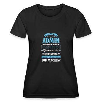 Admin Informatiker Administrator Geschenk - Frauen Funktions-T-Shirt - Schwarz - Vorne - AI Model Female 172 light (172cm)